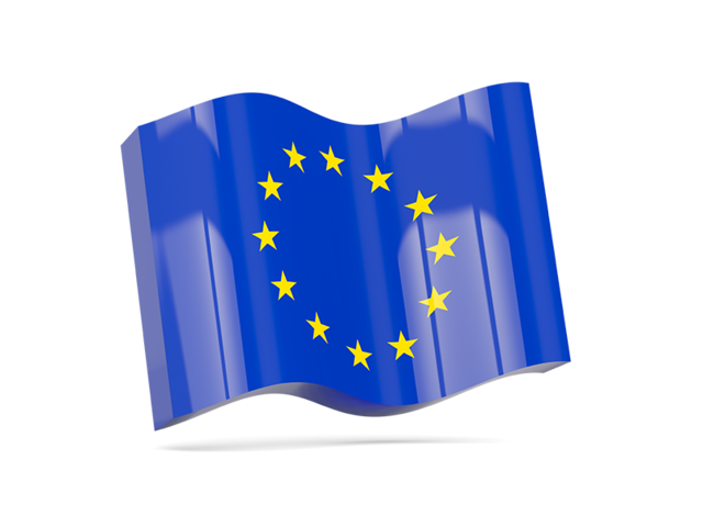 Волнистая иконка. Скачать флаг. Европейский союз
