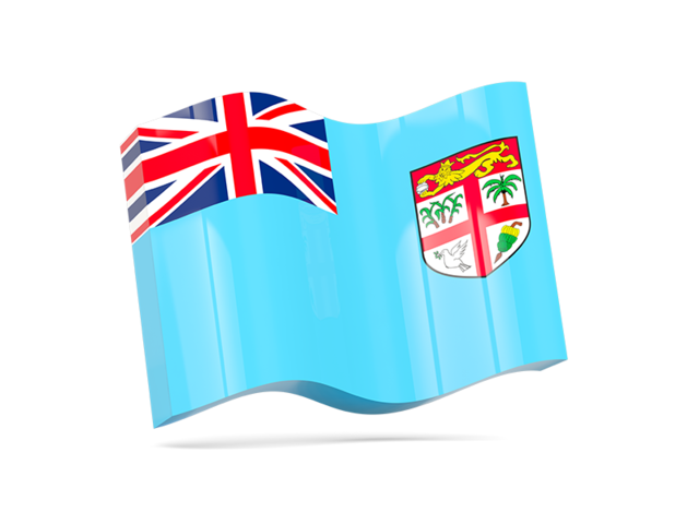 Wave icon. Illustration of flag of Fiji