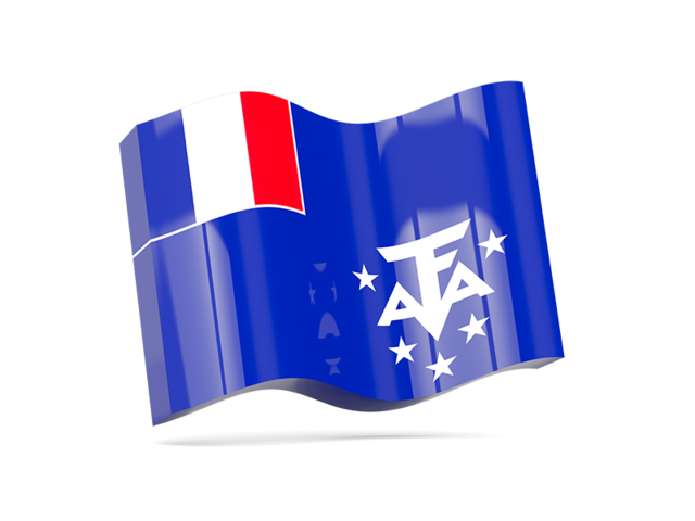 Волнистая иконка. Скачать флаг. Французские Южные и Антарктические территории