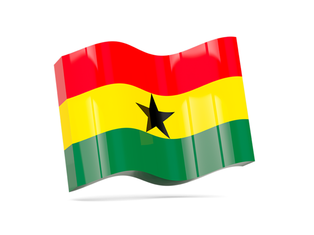 Волнистая иконка. Скачать флаг. Гана