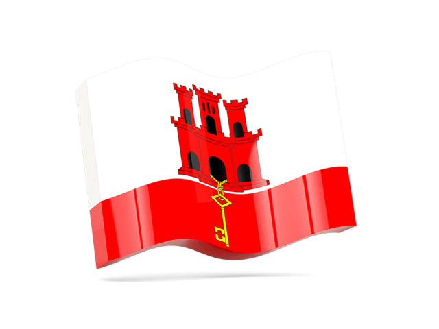 Волнистая иконка. Скачать флаг. Гибралтар