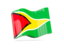 Guyana. Wave icon. Download icon.
