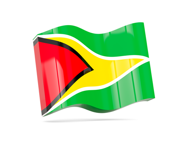 Wave icon. Download flag icon of Guyana at PNG format