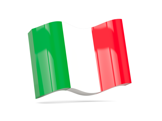 Волнистая иконка. Скачать флаг. Италия