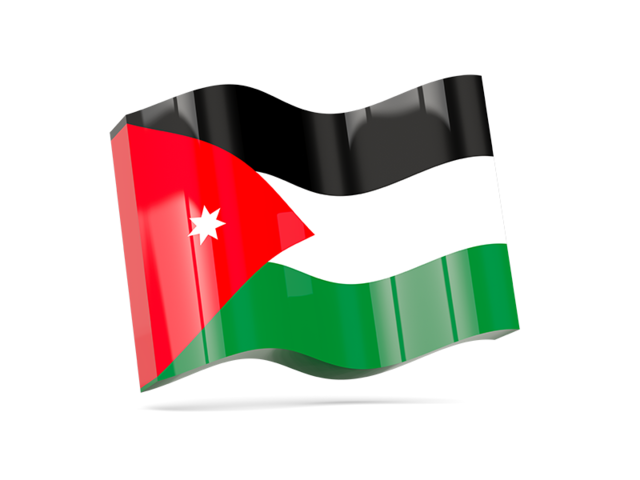 Wave icon. Download flag icon of Jordan at PNG format