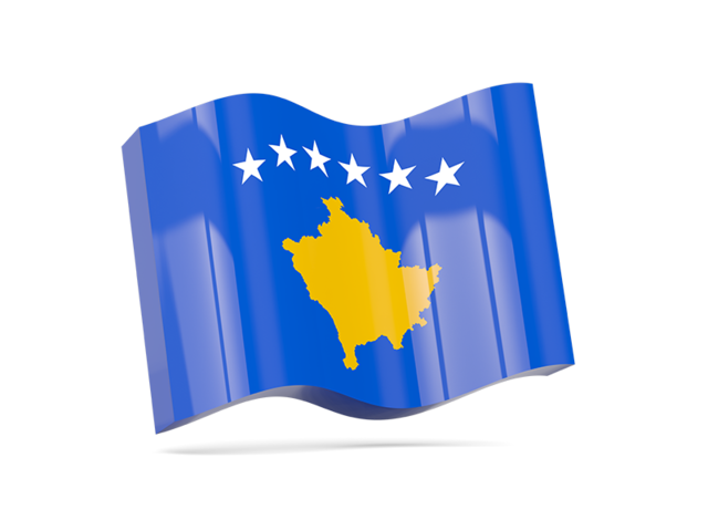 Волнистая иконка. Скачать флаг. Косово