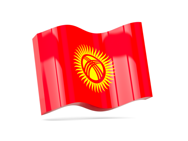 Wave icon. Download flag icon of Kyrgyzstan at PNG format