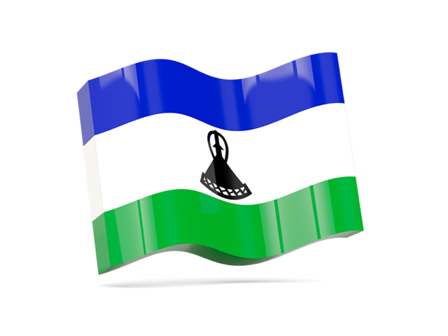 Волнистая иконка. Скачать флаг. Лесото