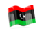 Libya. Wave icon. Download icon.