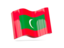 Мальдивы. Волнистая иконка. Скачать иллюстрацию.