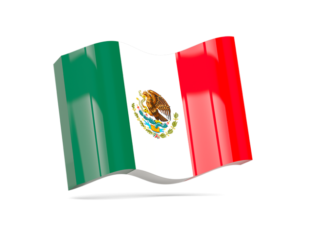 Волнистая иконка. Скачать флаг. Мексика