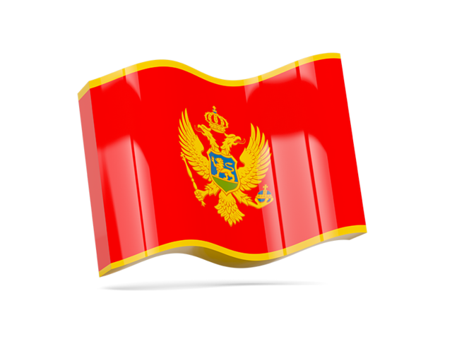 Wave icon. Download flag icon of Montenegro at PNG format