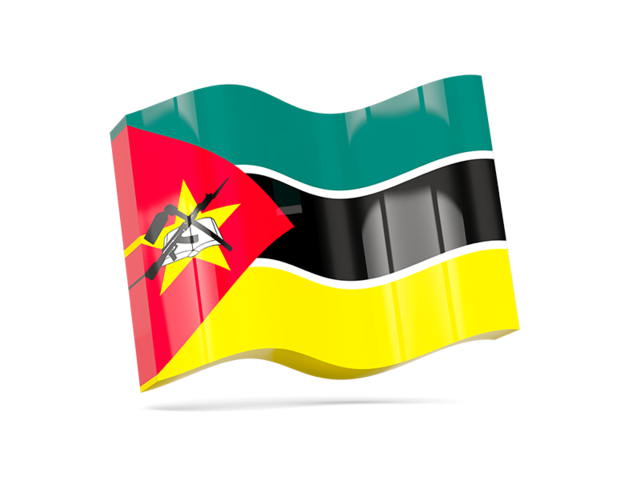 Wave icon. Download flag icon of Mozambique at PNG format