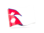 Nepal. Wave icon. Download icon.