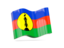 New Caledonia. Wave icon. Download icon.