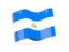 Никарагуа. Волнистая иконка. Скачать иллюстрацию.