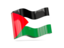 Palestinian territories. Wave icon. Download icon.