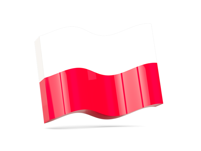 Волнистая иконка. Скачать флаг. Польша