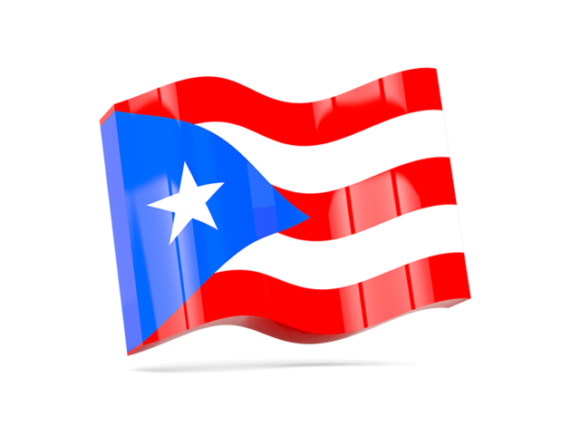 Волнистая иконка. Скачать флаг. Пуэрто-Рико