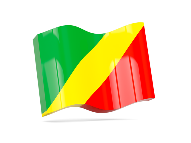 Волнистая иконка. Скачать флаг. Республика Конго
