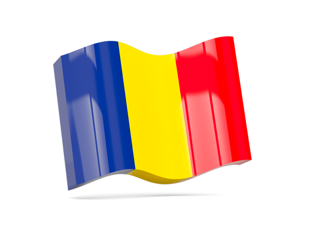 Волнистая иконка. Скачать флаг. Румыния