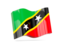 Saint Kitts and Nevis. Wave icon. Download icon.