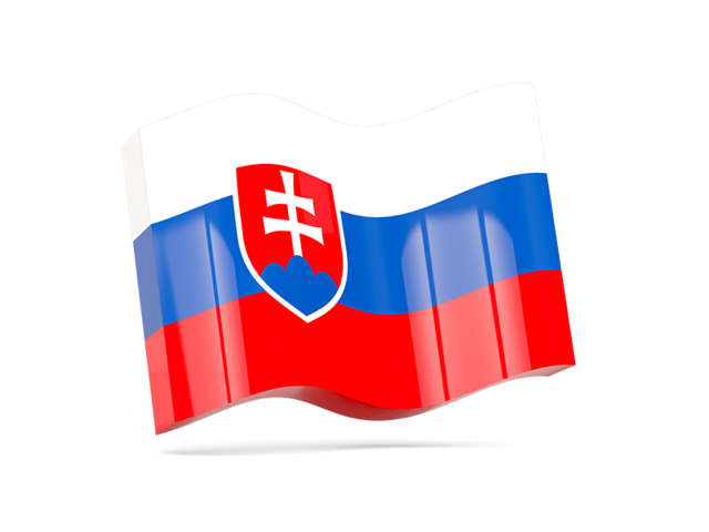 Волнистая иконка. Скачать флаг. Словакия