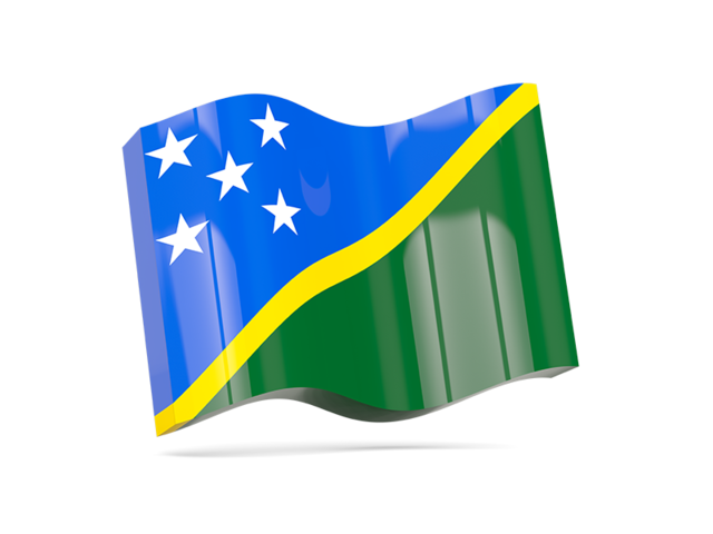 Волнистая иконка. Скачать флаг. Соломоновы Острова