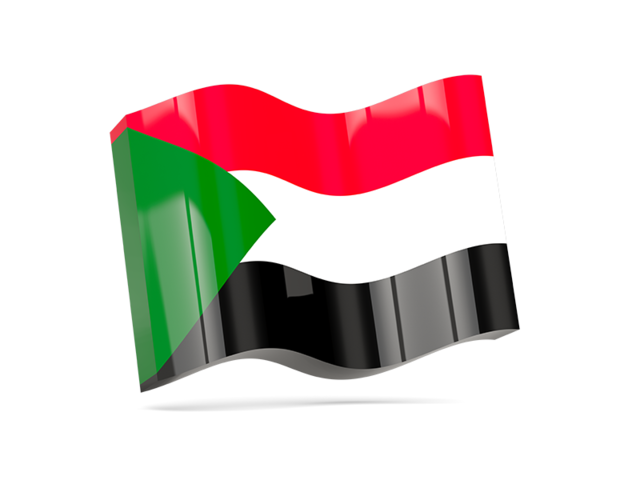 Волнистая иконка. Скачать флаг. Судан