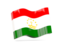 Tajikistan. Wave icon. Download icon.