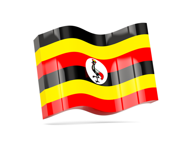 Wave icon. Download flag icon of Uganda at PNG format