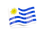 Uruguay. Wave icon. Download icon.