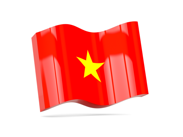 Волнистая иконка. Скачать флаг. Вьетнам