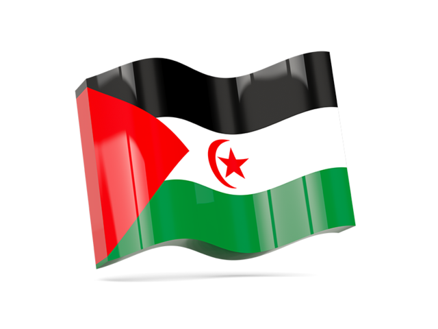 Волнистая иконка. Скачать флаг. Западная Сахара