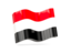 Йемен. Волнистая иконка. Скачать иллюстрацию.