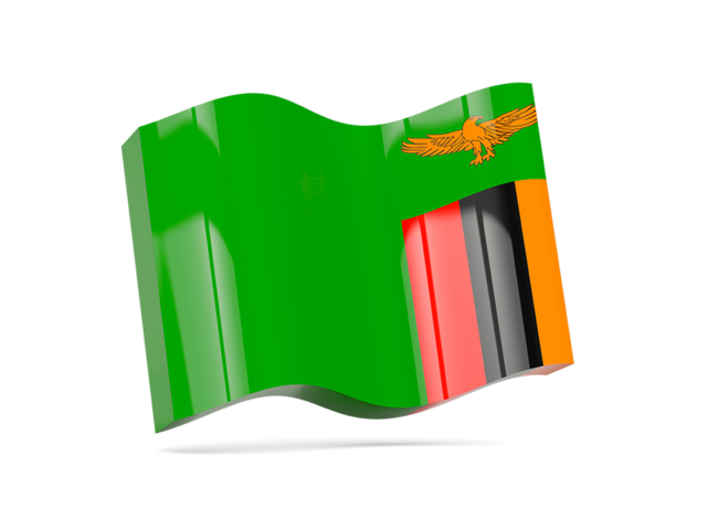 Wave icon. Download flag icon of Zambia at PNG format