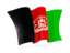 Афганистан. Волнистый флаг. Скачать иллюстрацию.