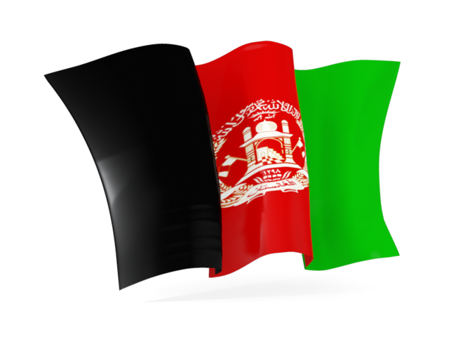 Waving flag. Download flag icon of Afghanistan at PNG format