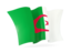 Algeria. Waving flag. Download icon.