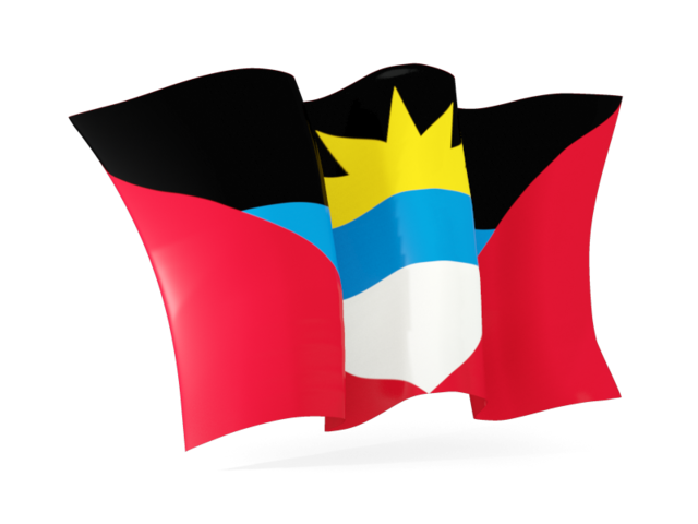 Waving flag. Download flag icon of Antigua and Barbuda at PNG format