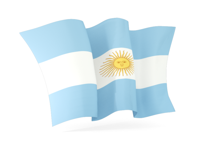Waving Flag Illustration Of Flag Of Argentina