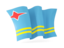 Aruba. Waving flag. Download icon.