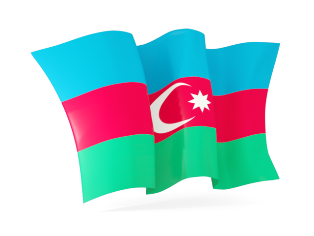 Waving flag. Download flag icon of Azerbaijan at PNG format