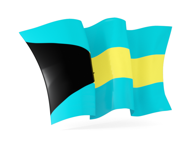 Waving flag. Download flag icon of Bahamas at PNG format