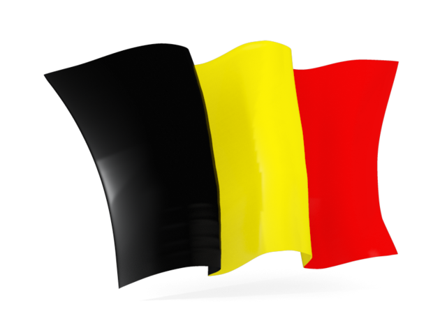 Волнистый флаг. Скачать флаг. Бельгия