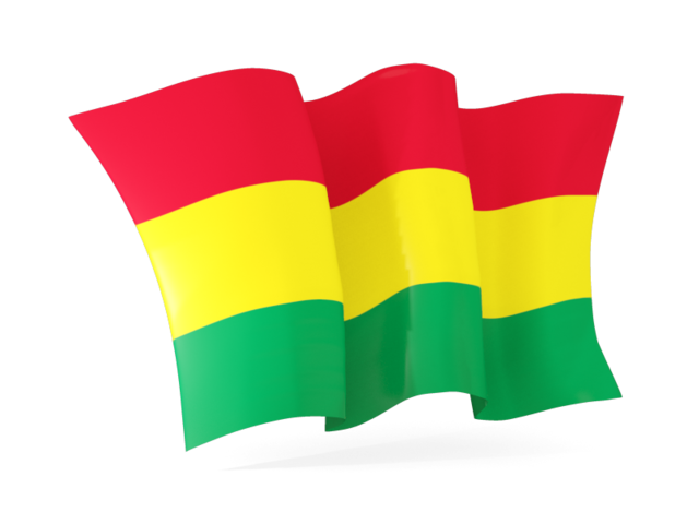 Waving flag. Download flag icon of Bolivia at PNG format