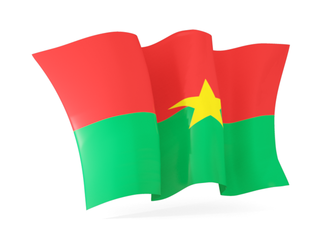 Waving flag. Download flag icon of Burkina Faso at PNG format