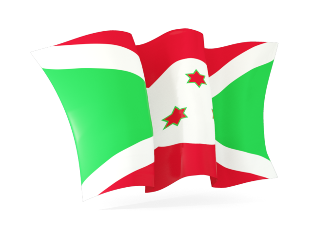 Волнистый флаг. Скачать флаг. Бурунди