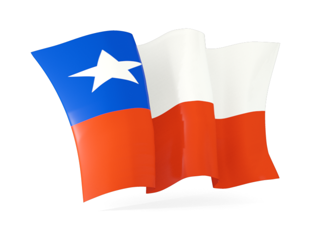 Waving flag. Download flag icon of Chile at PNG format