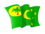 Cocos Islands. Waving flag. Download icon.